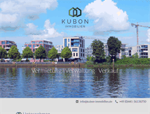 Tablet Screenshot of kubon-immobilien.de